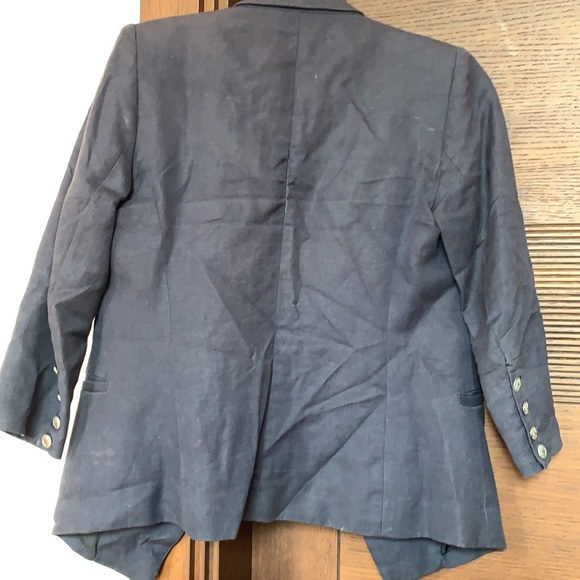 MANGO : size XS navy blue blazer. Can fit S also. 3/4 sleeves. #chic - Picture 7 of 11